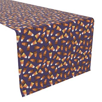 Table Runner, 100% Polyester, 12x72", 3D Candy Corn