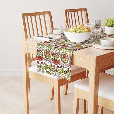 Table Runner, 100% Cotton, 16x72", Floral 3