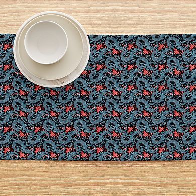 Table Runner, 100% Cotton, 16x72", Floral 30