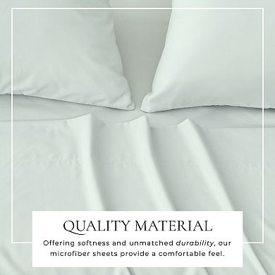 Madelinen Solid Microfiber Lightweight Premium Sheet Set