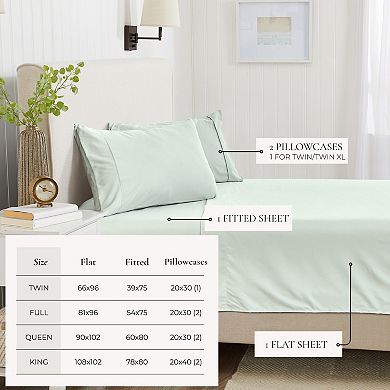 Madelinen Solid Microfiber Lightweight Premium Sheet Set