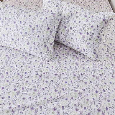 Madelinen Watercolor Floral Microfiber Lightweight Premium Sheet Set