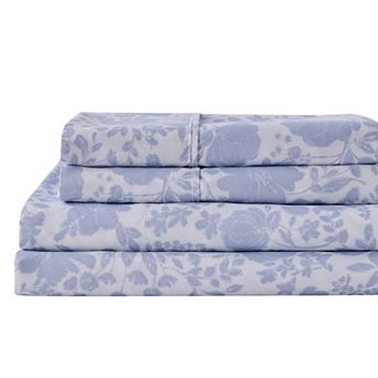 Madelinen® Floral Printed Brushed Printed Sheet Set