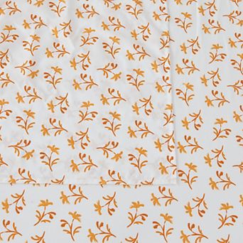 Madelinen® Floral Printed Brushed Printed Sheet Set