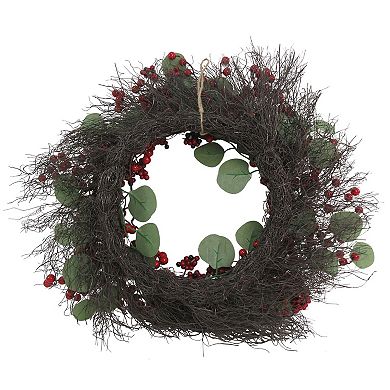 St. Nicholas Square Eucalyptus & Berry Artificial Christmas Wreath