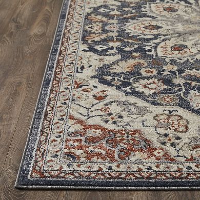 Loomaknoti Malanie Charler Blue Area Rug