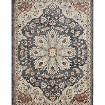 Loomaknoti Malanie Charler Blue Area Rug