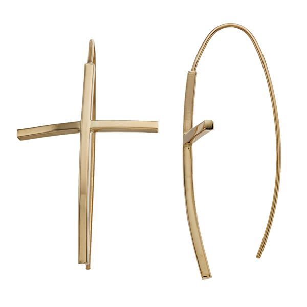 Kohls cross earrings shop