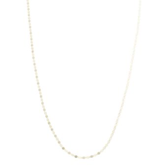 Karat Rush 14k Gold Oval Mirror Chain Necklace
