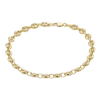 Karat Rush 14k Gold Lite Puffed Mariner Bracelet