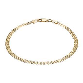 Karat Rush 14k Gold 3-Row Bismark Bracelet