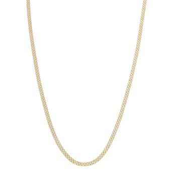 Karat Rush 14k Gold 3-Row Bismark Chain Necklace