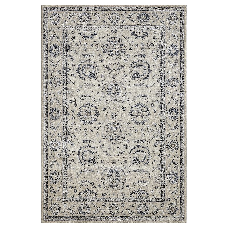 Loomaknoti Malanie Corlia Cream Area Rug, White, 10X13 Ft