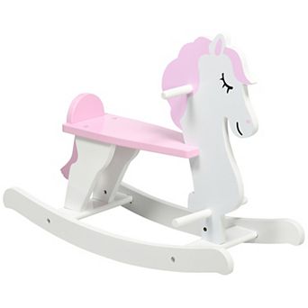 Qaba Unicorn Style Rocking Horse Toddler Baby Ride-on Toys