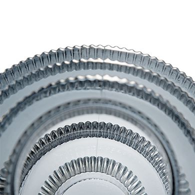 A&B Home Ribbed Geometric Glass Vase Table Decor