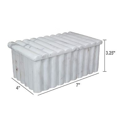 A&B Home Marble Storage Box Table Decor