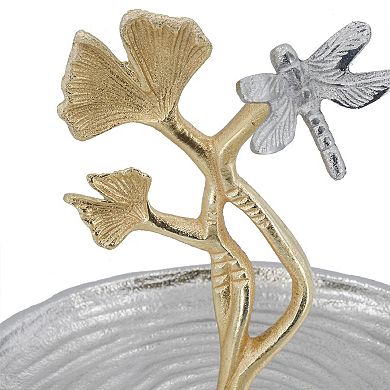 A&B Home Cherry Blossom 2-Tier Decorative Tray Table Decor