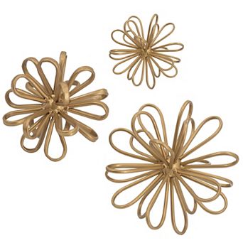 A&B Home Flower Statuary Table Decor 3 pc Set