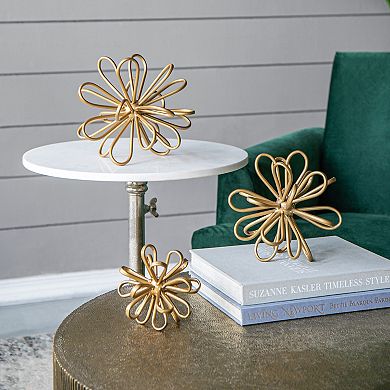 A&B Home Flower Statuary Table Decor 3-piece Set