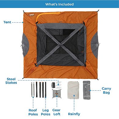 CORE 6-Person Straight-Wall Cabin Tent