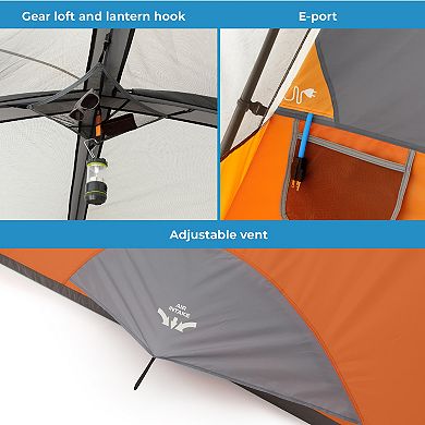 CORE 6-Person Straight-Wall Tent with Screen Room