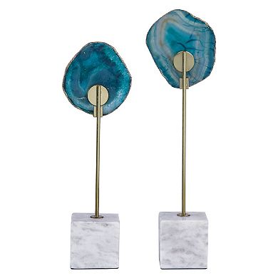 A&B Home Sabriel Agate Statuaries Table Decor 2-piece Set