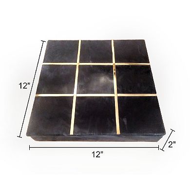 A&B Home Marble Tic Tac Toe Table Decor