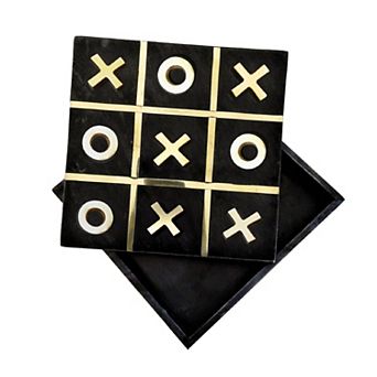 A&B Home Marble Tic Tac Toe Table Decor