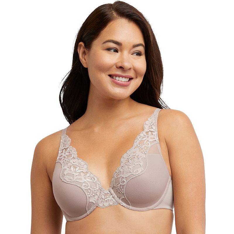 Bali® One Smooth U® Comfort Stretch Lace Underwire Bra DF0084, Women's, Size: 42 C, Evening Blush