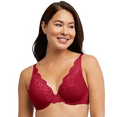 Felina Paramour Tempting Plush All Over Lace Underwire Bra (Tango Red, 42H)  at  Women's Clothing store