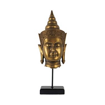 Buddha Statue Head On Stand
