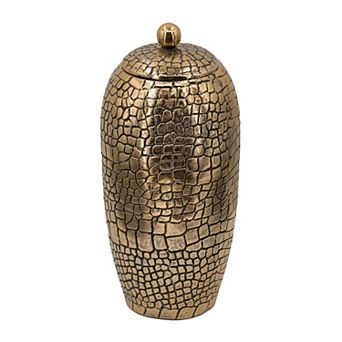 Crocodile Textured Decorative Vase