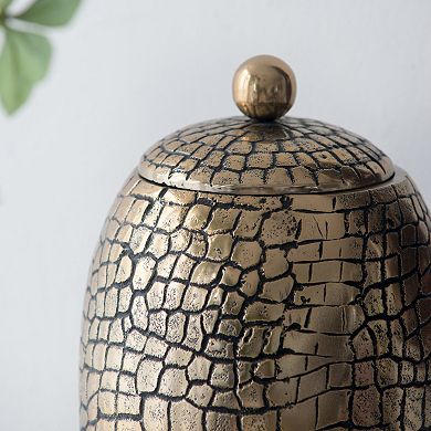 Crocodile Textured Decorative Vase