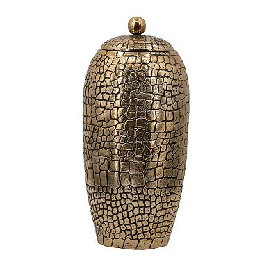 Crocodile Textured Decorative Vase