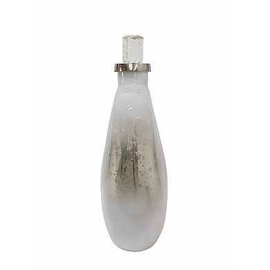 A&B Home Lidded Glass Bottle With Stopper Table Decor