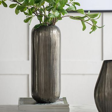 Layered Chisel Cylindrical Vase