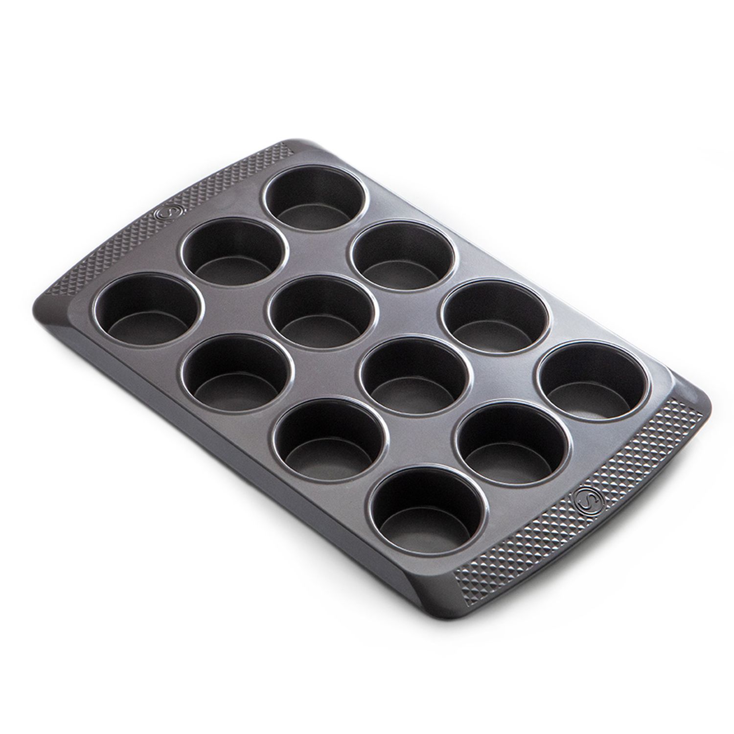 KitchenAid Nonstick Aluminized Steel Muffin Pan, 12-Cup, Silver