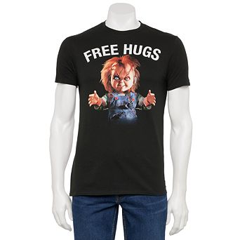Men's Child's Play Chucky "Free Hugs" Graphic Tee