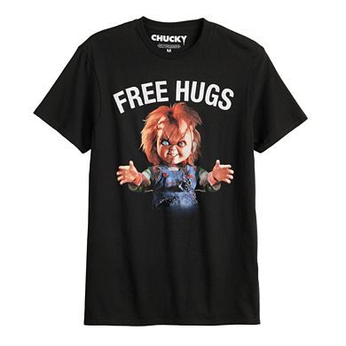 Men's Child's Play Chucky "Free Hugs" Graphic Tee