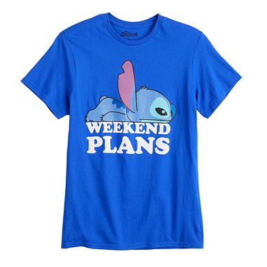 Disney's Lilo & Stitch Men's "Weekend Plans" Graphic Tee