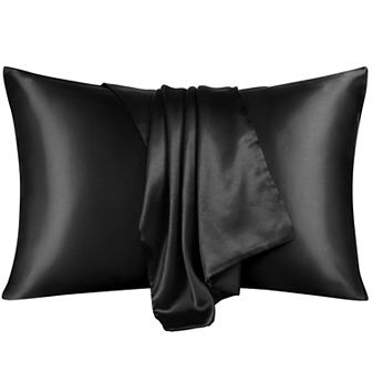 Luxury Satin Pillowcases for Skin Set of 2, Envelope Closure Standard 20" x 26"
