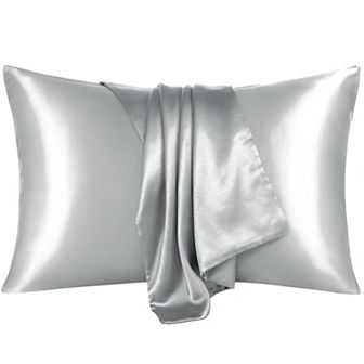 Luxury Satin Pillowcases for Skin Set of 2, Envelope Closure Standard 20" x 26"