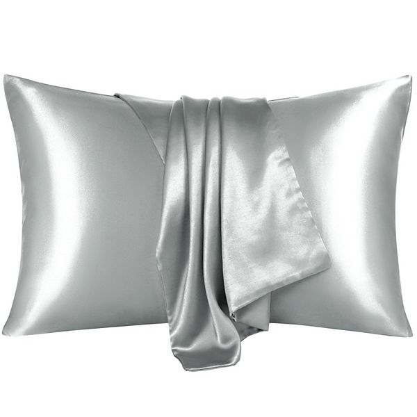 Luxury Satin Pillowcases for Skin Set of 2, Envelope Closure Standard