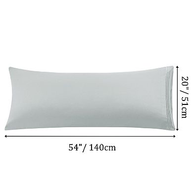 Body Pillowcases Microfiber with Embroidery Zipper Closure 20" x 54"