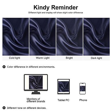 2 Pack Satin Pillowcases Soft Body Pillow Cover with Zipper 20" x 54"