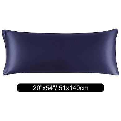 2 Pack Satin Pillowcases Soft Body Pillow Cover with Zipper 20" x 54"