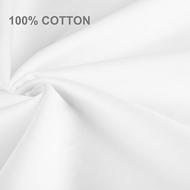 Pure Cotton Pillowcases 2 Pcs Soft with Envelope King 20" x 36"