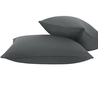 2 pc Brushed Microfiber Zippered Pillowcases King 20" x 36"