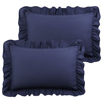PolyesterRuffle Pillowcases 2 pc with Envelope Queen 20" x 30"