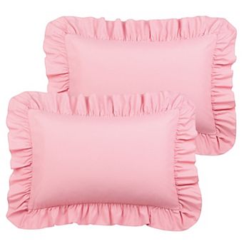 PolyesterRuffle Pillowcases 2 pc with Envelope Queen 20" x 30"